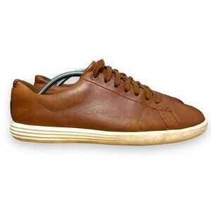 Cole Haan Men's 7.5 Grand Crosscourt II Sneaker Tan Leather Burnish #C26521